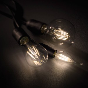 Trio Lighting LED filament lamp E27 8W Switch dimmer, 2.700K