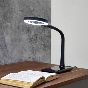 Trio Lighting LED vergrootglaslamp Lupo in zwart