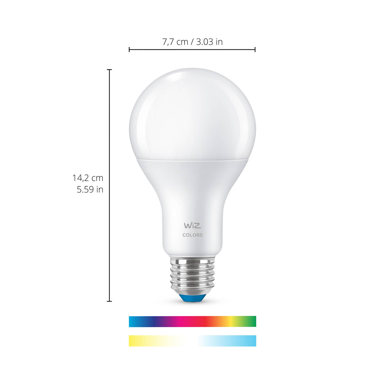 Wiz a67 led lamp wi-fi e27 13w mat rgb