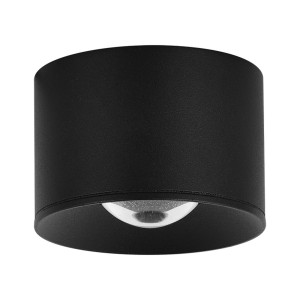 Zambelis LED plafondspot S131, Ø 8 cm, zandzwart