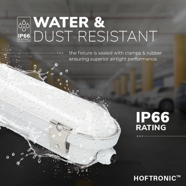 Hoftronic f02 ip66 led armatuur 120 cm sensor 40w 2