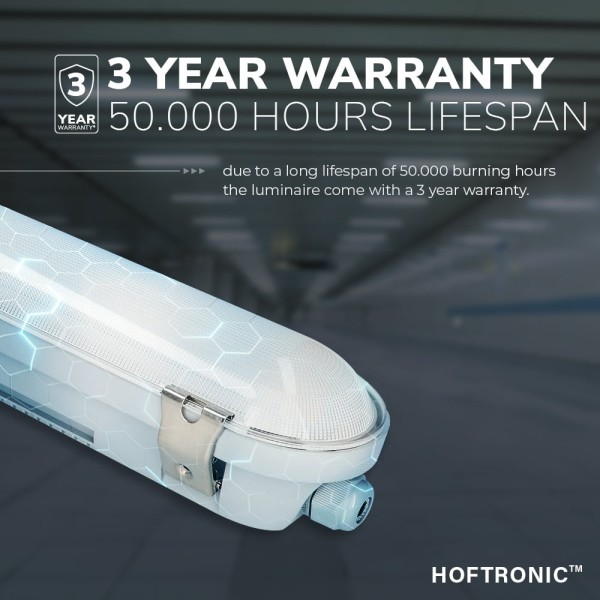 Hoftronic f02 ip66 led armatuur 120 cm sensor 40w 7