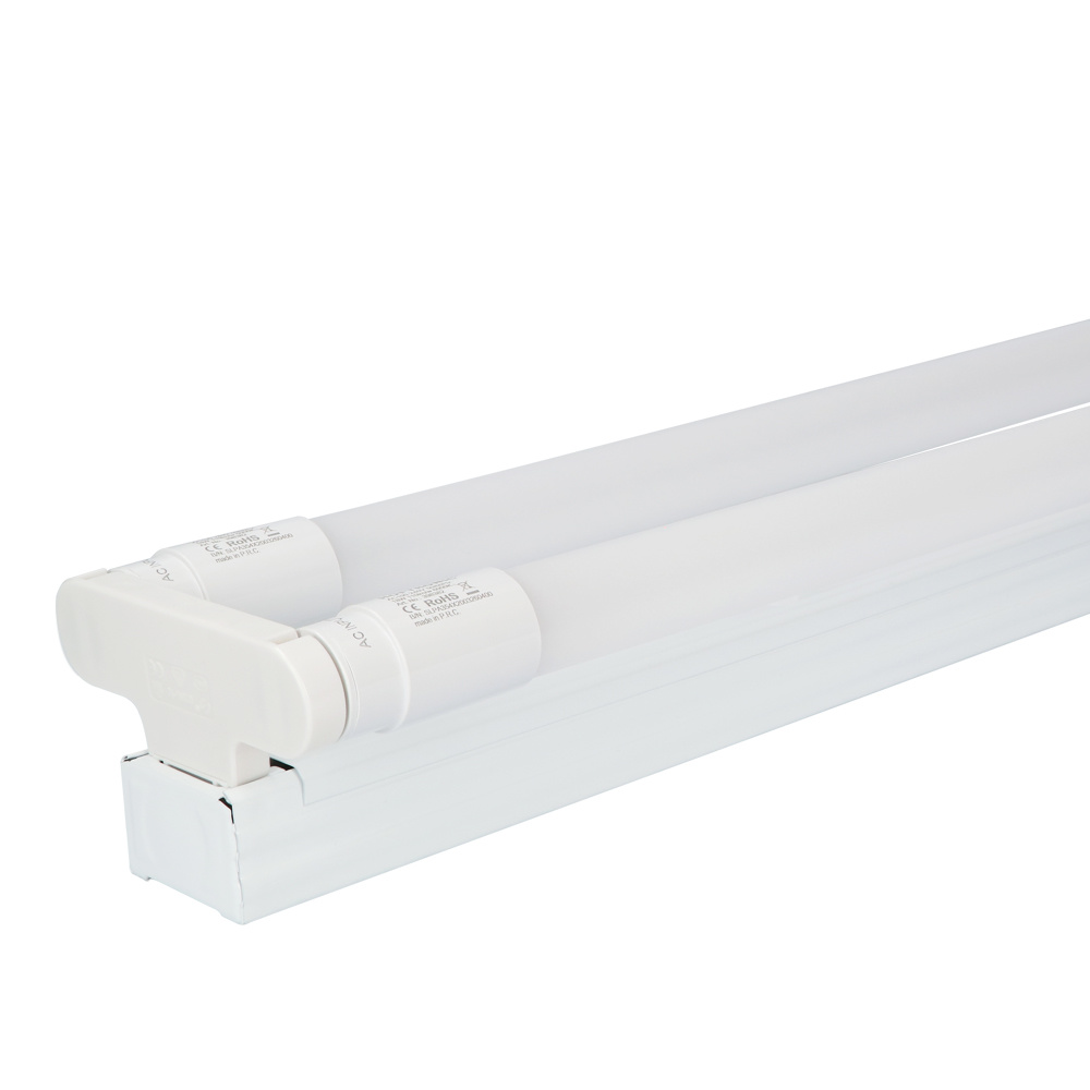 HOFTRONIC IP20 LED TL armatuur 60 cm dubbel incl. flikkervrije 2x9W 1980lm 3000K 110lm/W LED buis