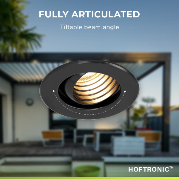 Hoftronic set van 10 12v 3w mini led inbouwspot zw 21