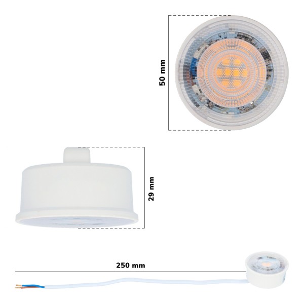 Hoftronic 3x dimbare led module vervangt gu10 lage 11