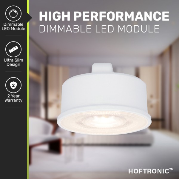 Hoftronic 3x dimbare led module vervangt gu10 lage 8