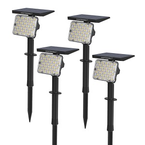 HOFTRONIC 4x Eagle LED Solar Tuinspot Prikspot Dual Color IP65 Spatwaterdicht