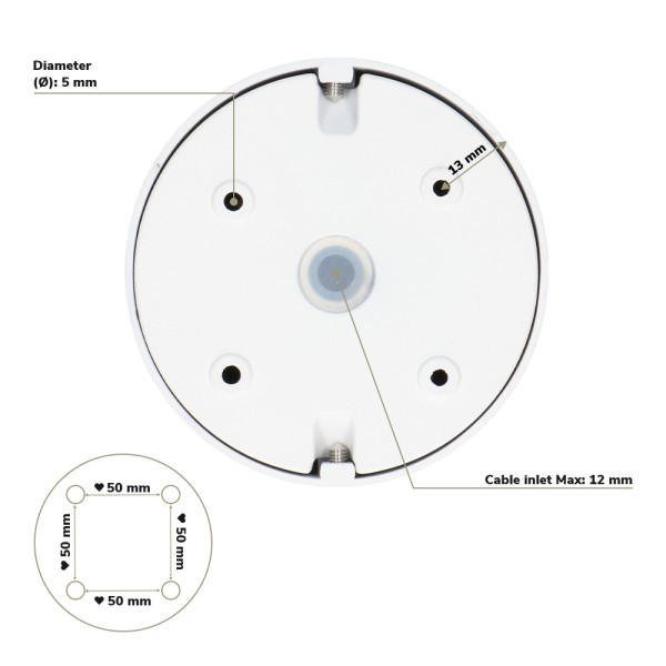 Hoftronic dimbare led opbouwspot plafond ray wit i 15