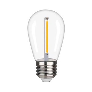 HOFTRONIC E27 – S14 – LED Lichtbron – Plastic – 3V 1W bulb – 2700K warm wit licht – Reservelampje voor lichtsnoerset