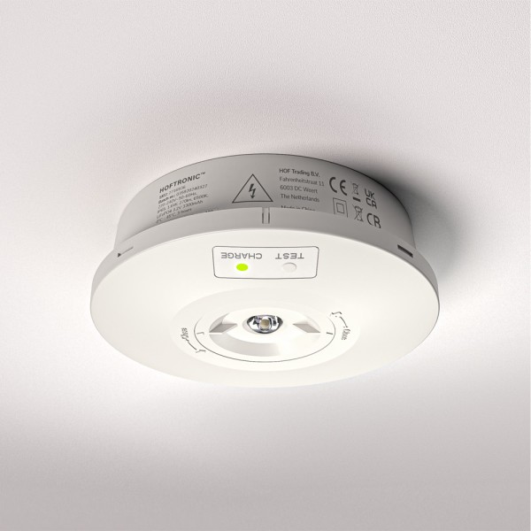 Hoftronic fuga led noodverlichting opbouwspot rond 18