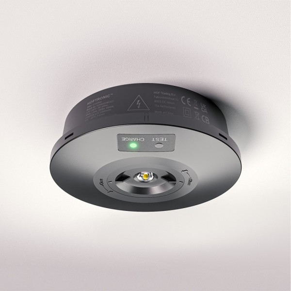 Hoftronic fuga led noodverlichting opbouwspot rond