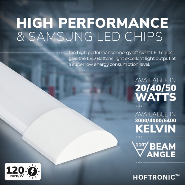 Hoftronic led batten 150 cm flikkervrij 50w 6000lm 14