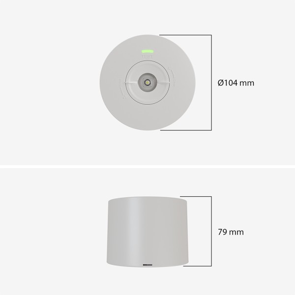 Hoftronic locus led noodverlichting downlight wit 7