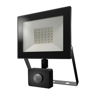 HOFTRONIC Lumos LED Breedstraler met bewegingssensor en schemerschakelaar – Chips 30W 2880lm – 6500K – IP65 – vervangt 160W – 2 jaar garantie