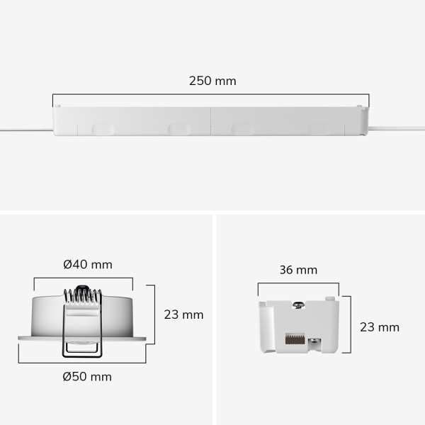 Hoftronic miran led noodverlichting inbouwspot wit 17