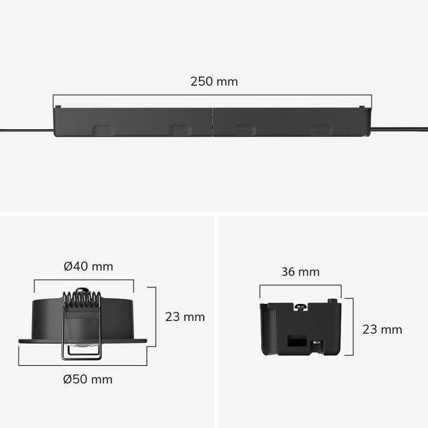 Hoftronic miran led noodverlichting inbouwspot zwa 17