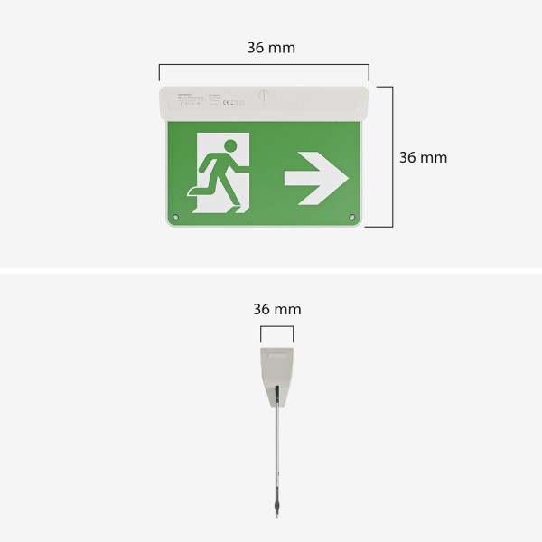 Hoftronic officiele stickers voor noodverlichting 3