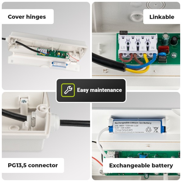 Hoftronic salus led noodverlichting met accu testk 5