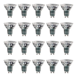 HOFTRONIC Set van 20 GU10 LED spots 5 Watt Dimbaar 2700K warm wit (vervangt 50W)