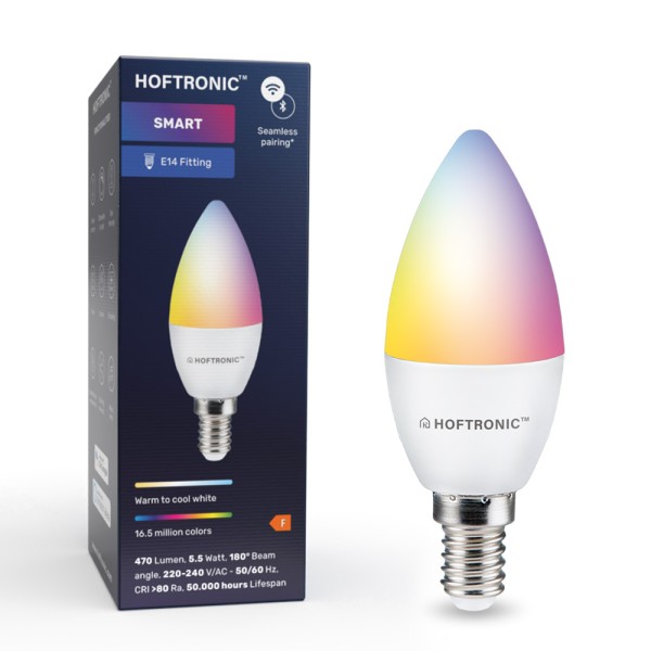 Hoftronic smart e14 smart led lamp rgbww wifi blue 10