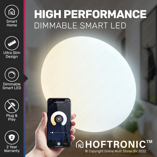 Hoftronic smart led plafondlamp rgbww wifi en blue 31