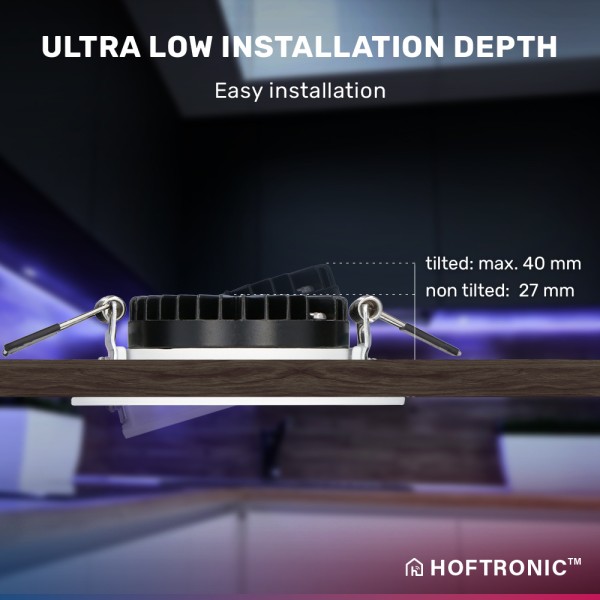 Hoftronic smart set van 6 smart led inbouwspots ro 15