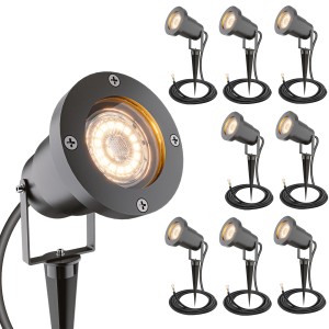 HOFTRONIC Sydney – 9x Prikspot XL – Aluminium – Zwart – IP65 waterdicht – Geschikt voor GU10 spot – 20 watt – 3 jaar garantie