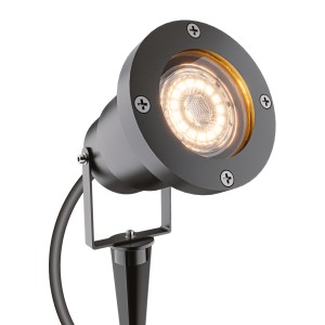 HOFTRONIC Sydney – XL Prikspot LED – Aluminium – Zwart – IP65 waterdicht – Geschikt voor GU10 spot – 20 watt – 3 jaar garantie