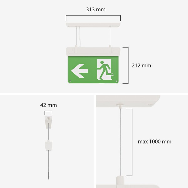 Hoftronic tumu led noodverlichting met accu 22 wat 35