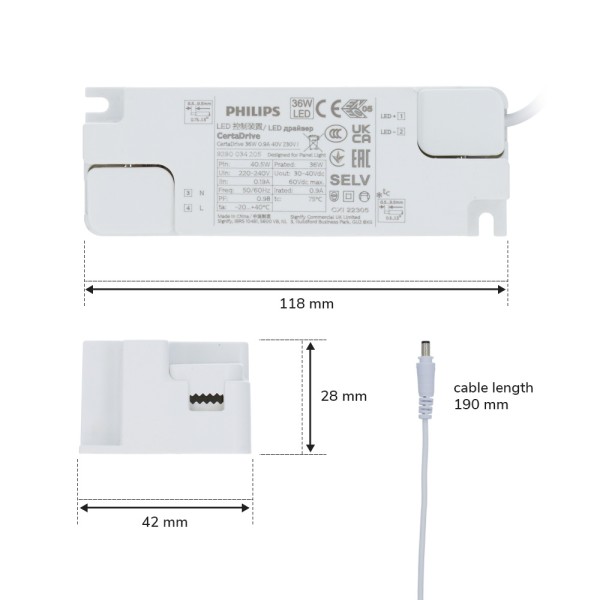 Philips philips certadrive led paneel transformato 2