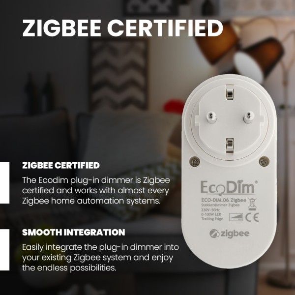 ecodim zigbee stekkerdimmer led fase afsnijding 0 1