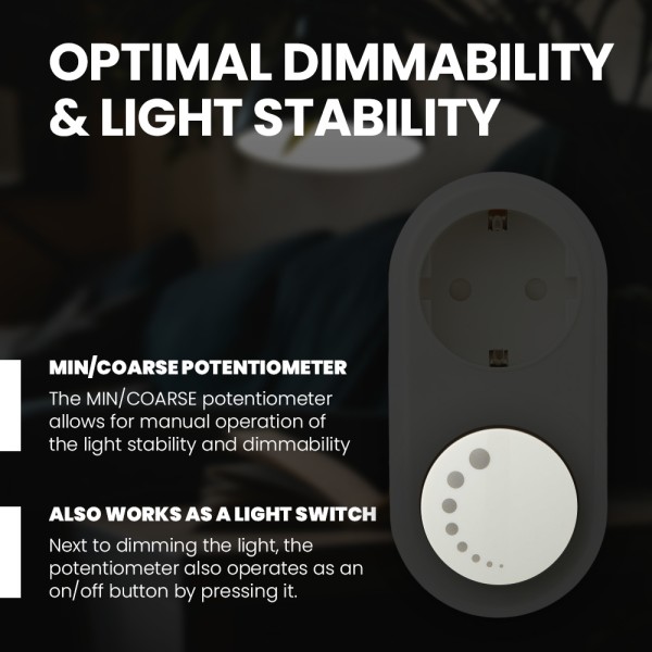 ecodim zigbee stekkerdimmer led fase afsnijding 0 3