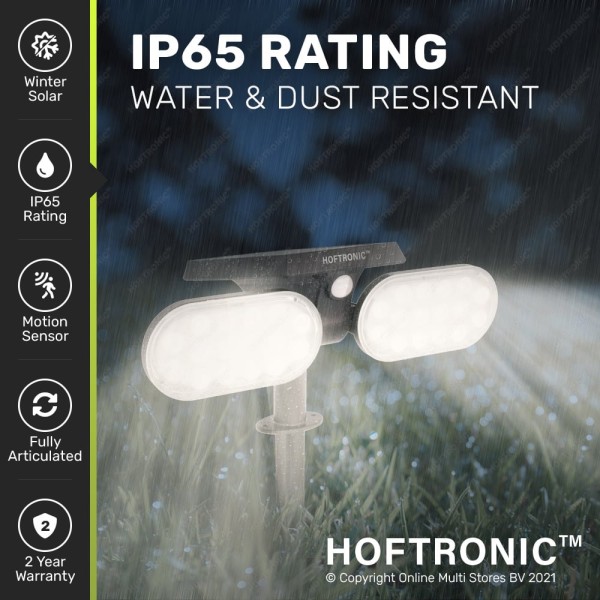 Hoftronic 4x solar led prikspot pato pir met beweg 9