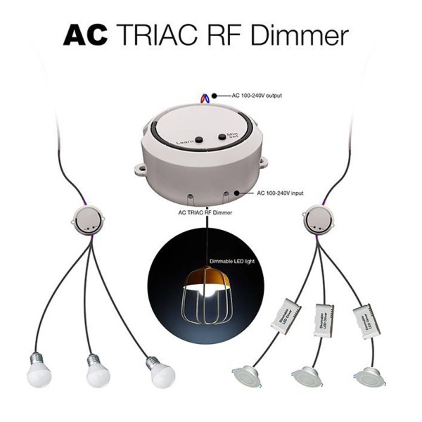 hoftronic draadloze led dimmer set max 100 watt me 4