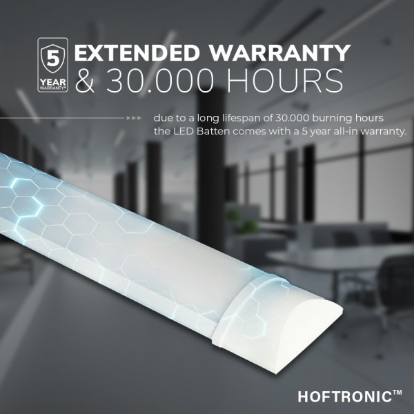 Hoftronic led batten 30 cm 10w 4000k 1200lm samsun 7