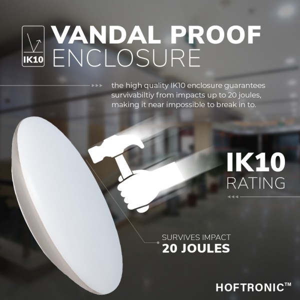 Hoftronic led bulkhead 38 cm plafondlamp wandarmat 13