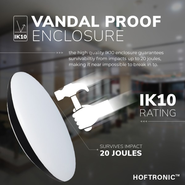 Hoftronic led bulkhead 38 cm plafondlamp wandarmat 54