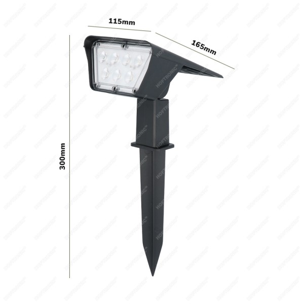 Hoftronic odessa led solar tuinspot 6000k daglicht 7