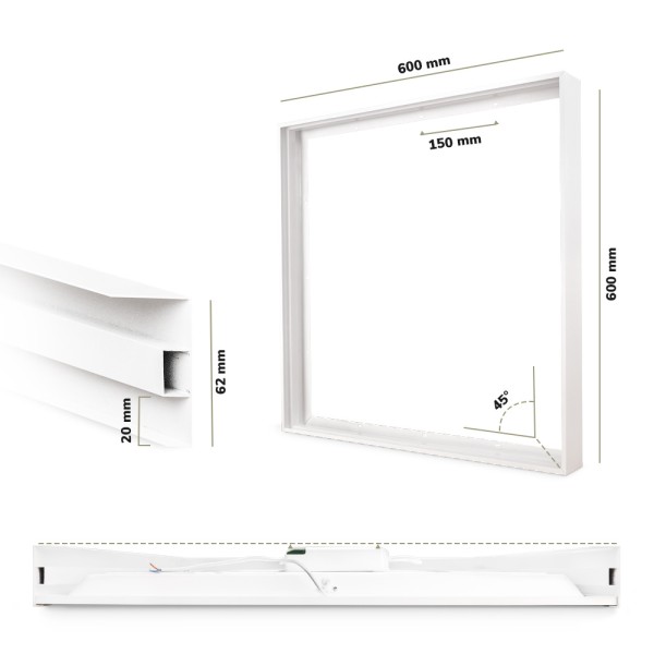 Hoftronic opbouwframe voor hoftronic led panelen 6 11