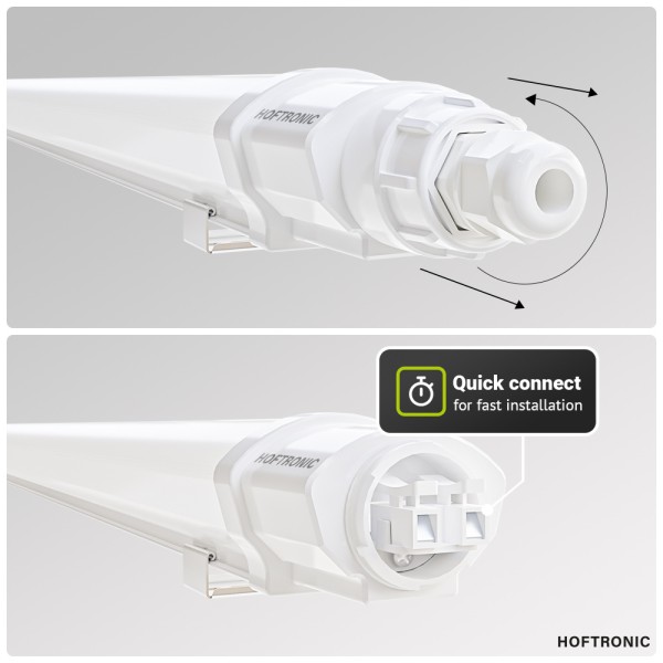 Hoftronic q series led tl armatuur 120cm ip65 wate 12