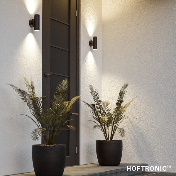 hoftronic set van 2 dimbare led wandlamp blenda 27 3