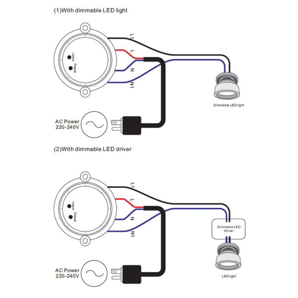 Hoftronic set van 2 dimbare led wandlamp dallas s 24