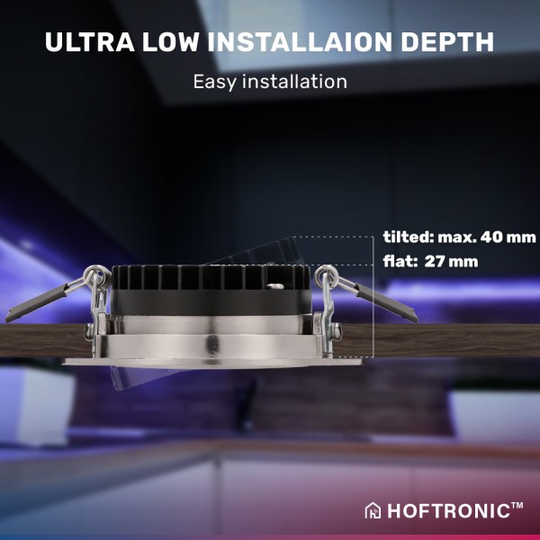 Hoftronic smart set van 3 smart led inbouwspots ro 6