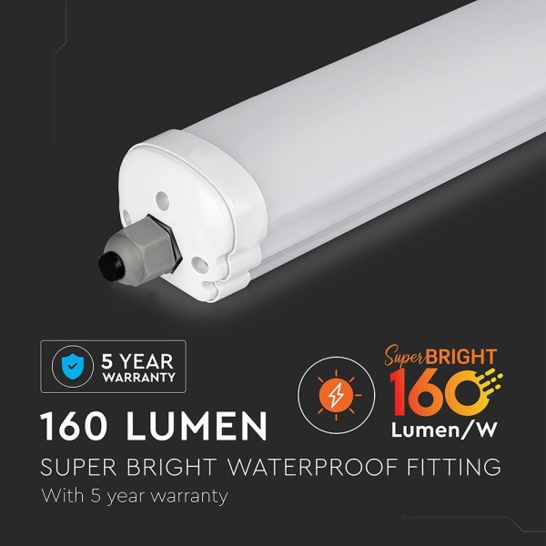 V tac ip65 led armatuur 150 cm 32w 5120lm 4000k ko 3