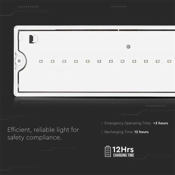 V tac led noodverlichting met accu wand plafondmon 7