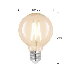 Arcchio LED E27 8W G80 2700K filament dimbaar helder per 2