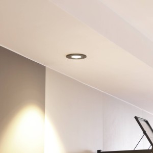 Arcchio LED downlight Jyra, zwart, 2.700K