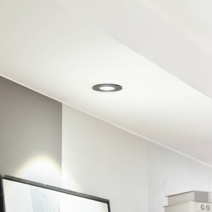 Arcchio LED downlight Jyra, zwart, 4.000K