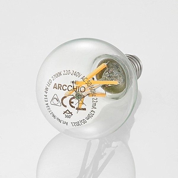 Arcchio led filament lamp e14 4w druppel dimbaar per 5 1