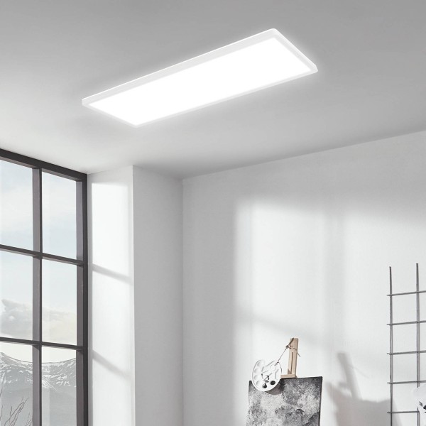 Briloner led opbouwpaneel slim 58x20cm aan/uit 4. 000k wit